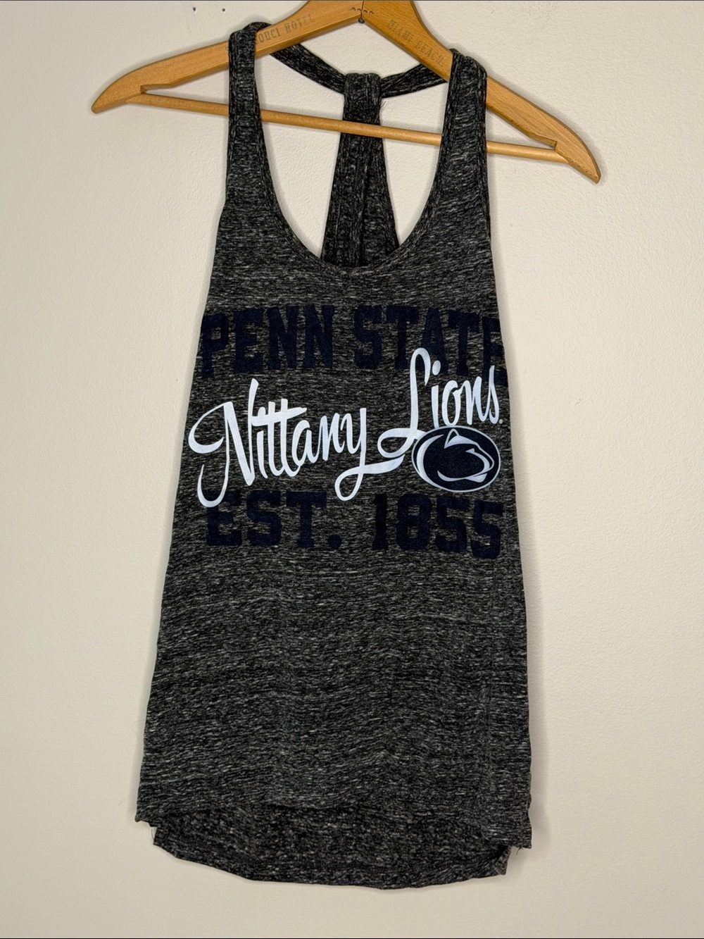 Penn State Nittany Lions Women's Gray Racerback Tank Top